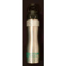 Silver Printed Stainless Steel Water Bottle w/ Bling